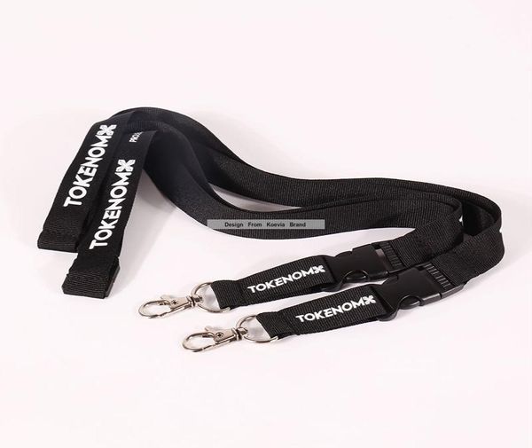 

wholesale for custom logo accessories neck strap breakaway buckle black lanyard safe buckle hanging for ing