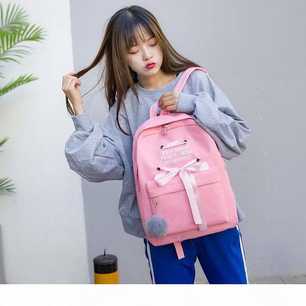 

designer-2019 new south korean version of canvas backpack fashion leisure travel backpack bag junior high school students' bags