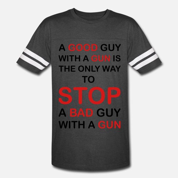 

good guy bad guy guns t shirt men customized 100% cotton s-xxxl formal sunlight casual spring autumn cool shirt