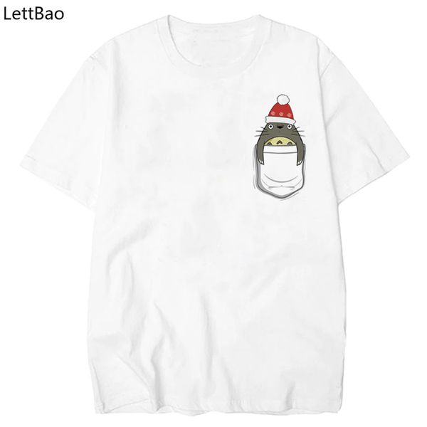 

pocket christmas totoro t shirt harajuku t shirt men streetwear funny t shirts print fashion wind boyfriend gift casual clothes