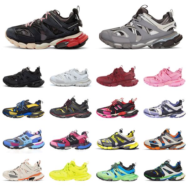 

triple s track 3.0 baskets designer shoes triple black white red womens mens trainers sports sneakers platform dad shoes with box