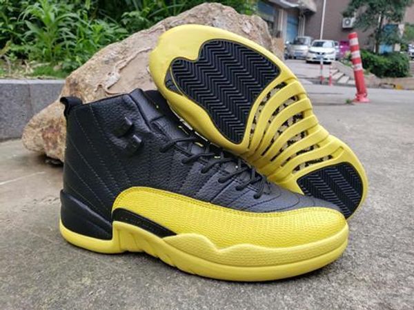 

2019 new bumblebee high black and yellow men basketball shoes 1s 11s 12s 9s 14s tn sneakers sports outdoor trainers size 7-13