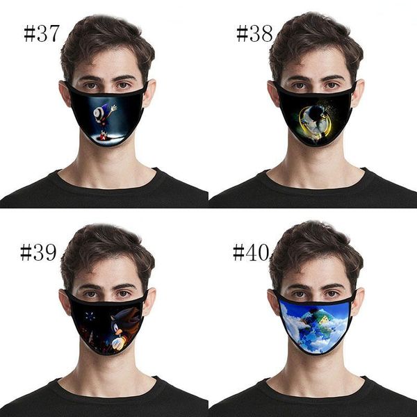 

cross-border - respirator breathable parody printed are face dust proof personalized face and dust wind mask 3d designer sonic masks mvikd
