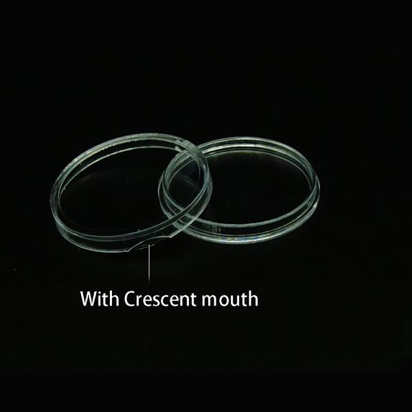 

100 pcs collection transparent round holder 38mm coin capsule easy use organizer