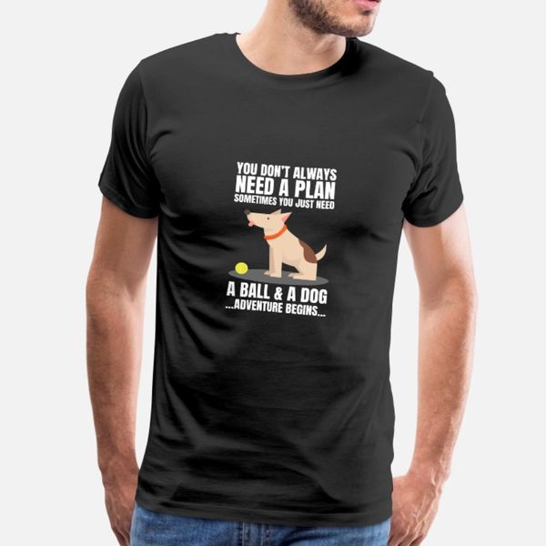 

a ball and a dog dog love breed doggie game t shirt men designs 100% cotton o neck cool fitness basic summer kawaii shirt