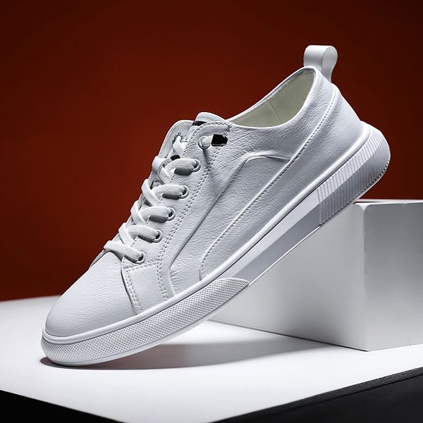 

2020 men casual original shoes white male casual sneakers comfortable flats footwear for men youth shoes, Black