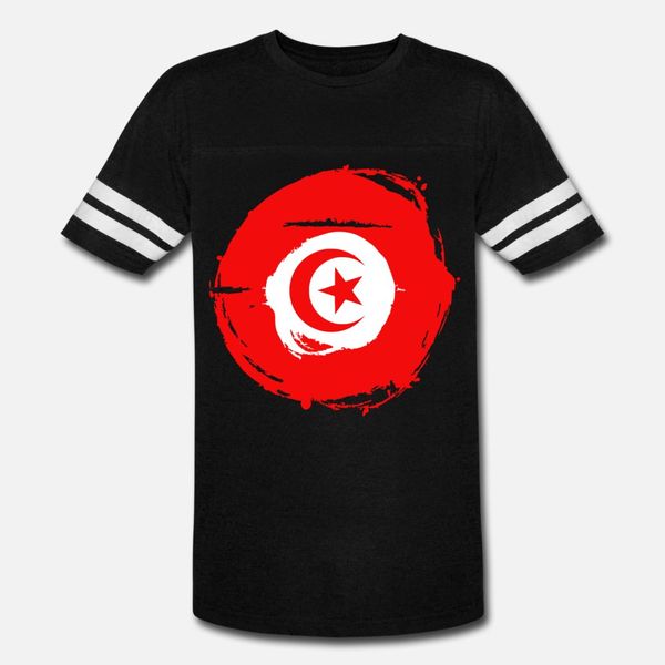 

flag of tunisia t shirt men knitted cotton o neck normal interesting authentic spring pattern shirt