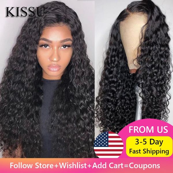 

water wave lace front wig peruvian curly wig 8-28 lace front human hair wigs curly human hair water wave sale, Black;brown