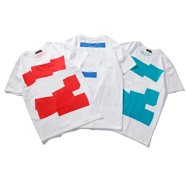 

дизайнер shirt 2019 summer tops повседневные футболки для мужчин женщины с коротким рукавом рубашки марка одежды письмо с печатным рисунком, White;black