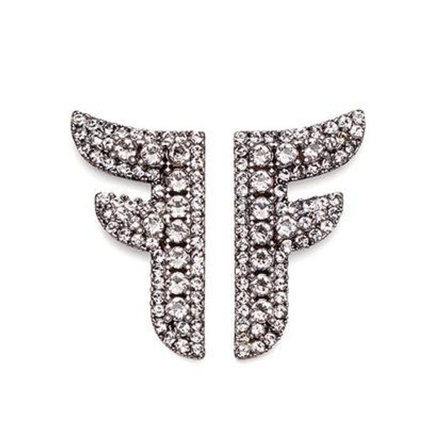 

DHL Designer Earrings Personality Letter F Stud Earrings Shiny Diamond Women Earrings Luxury Jewelry Best Quality