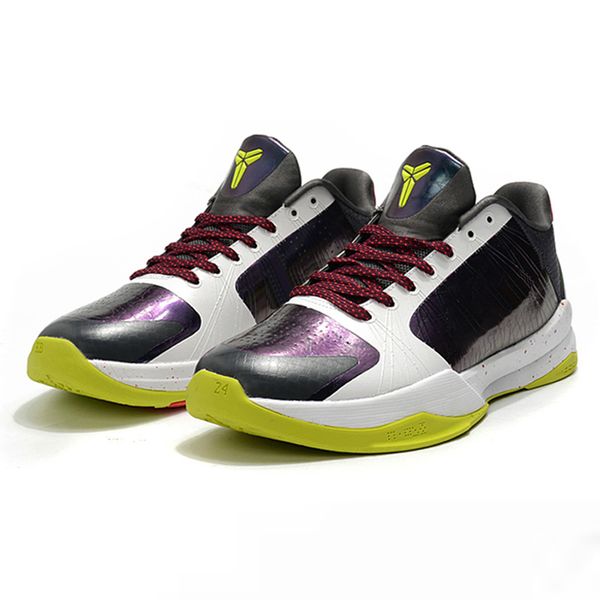 

new mens zoom mamba v lakers sneaker 5 released protro basketball shoes black mamba 2k five luxury designer sneakers size 40-46, White;red