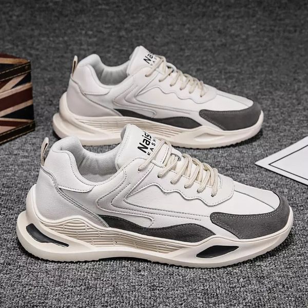 

causal sneaker for men's breathable rubber men's shoes mesh fashion sport shoes tennis triple trainers, Black