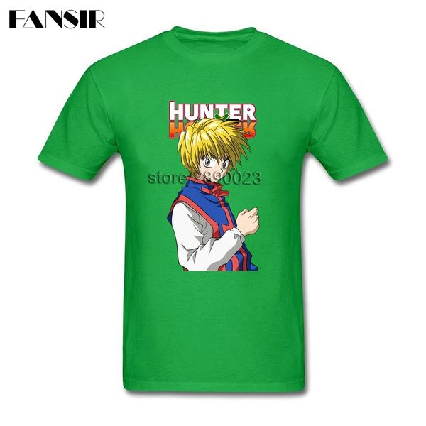 

мужчины футболка с коротким рукавом мода crewneck хлопок tshirts для мужчин hunter x hunter kurapika family tops tee