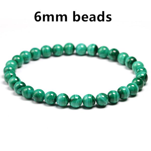 

natural malachite bracelet women jewelry natural stone stretch couple bracelet for men malachite gem beads bracelets, Black