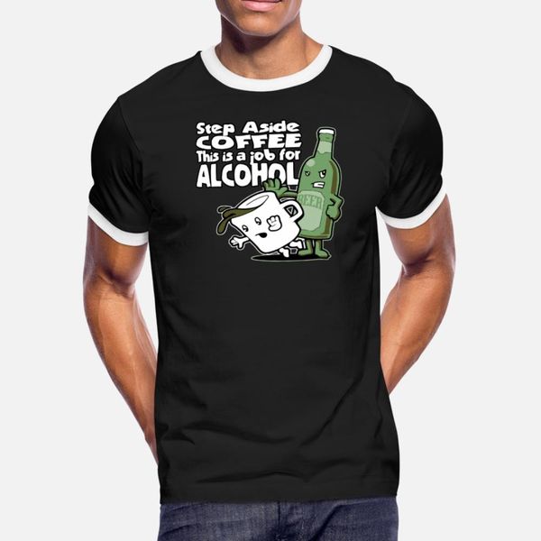 

this is a job for alcohol t shirt men printed tee shirt plus size 3xl family loose comical spring autumn natural shirt