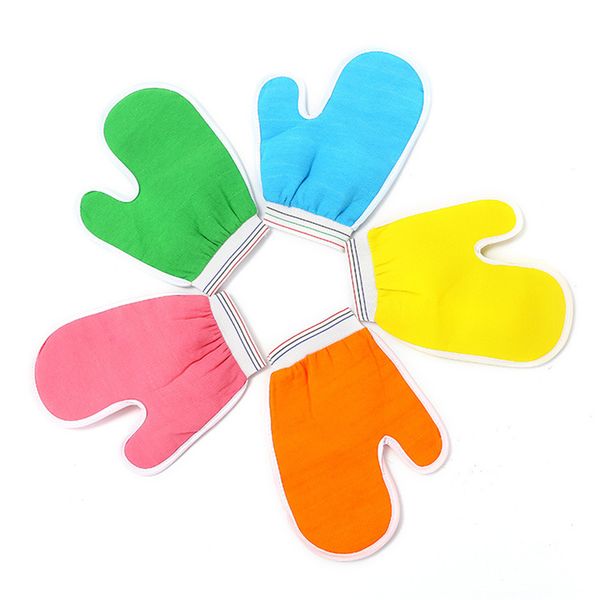 

ultrathin bath towel viscose filament rub back gloves multi colors double sided usability towels new arrival