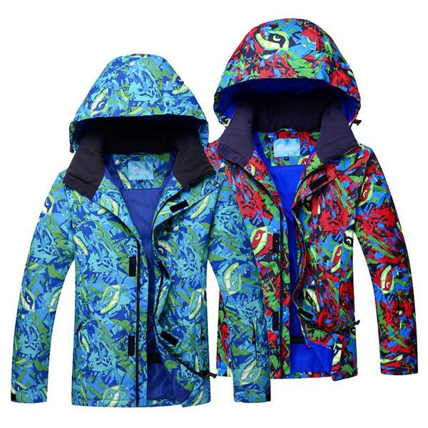 

brand new men ski jacket водонепроницаемый ветрозащитный человек snowboard jacket зимняя термальная толстые пальто мужской зима снег снег па
