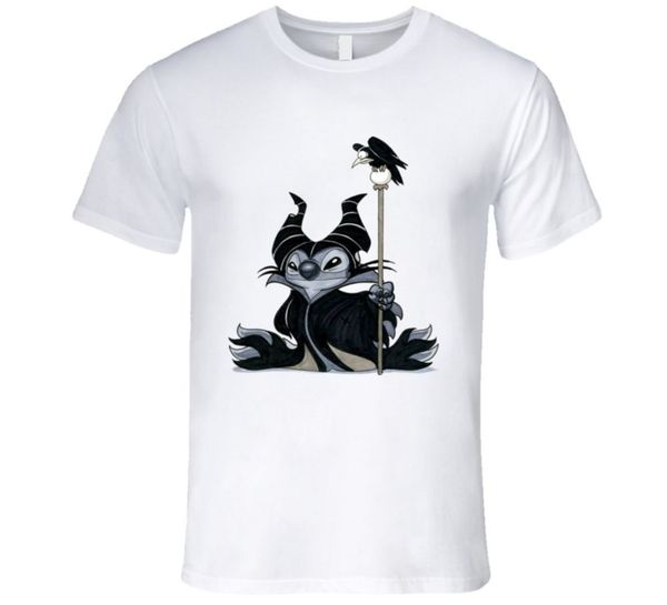 

stitch malefica cartoon funny witch t shirt summer new brand t shirt men hip hop men t-shirt casual fitness tees