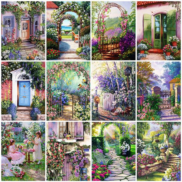 

evershine diamond embroidery garden scenery 5d diy diamond painting full square/round drill mosaic art home decoration