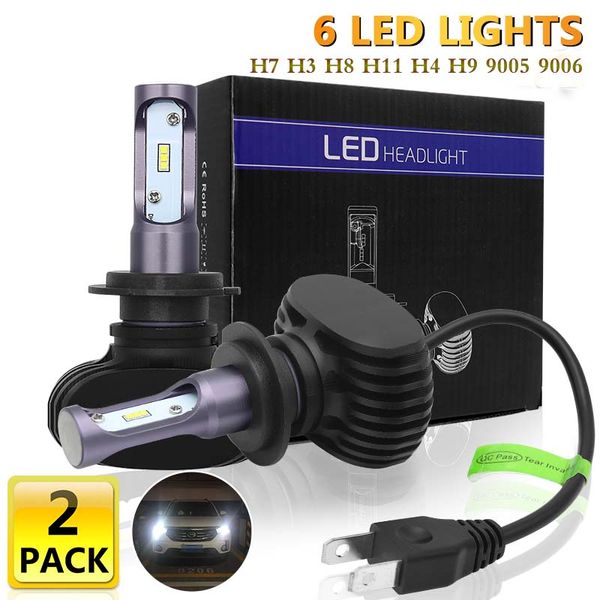 

2pcs h4 h7 car led headlight for kia rio k2 ceed sportage sorento cerato picanto optima spectra k5 head lights auto headlamp