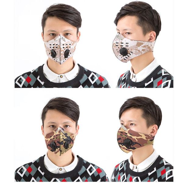

washable dust windproof face filter sports cycling mask mask carbon training running masks activated removable outdoor proof pm2.5 pt2009 p