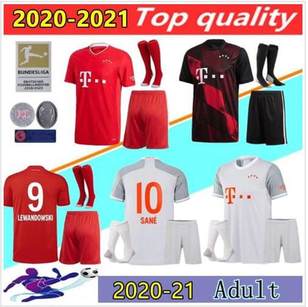 

20 21 munich soccer jerseys kits 2020 maillots de footbal lewandowski sanÃ© kimmich hernÃ¡ndez third football shirt kit uniforms, Black;yellow