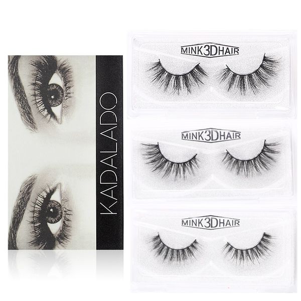 

false eyelashes 1pair 3d lash mink hair lashes handmade crossing thick makeup tools