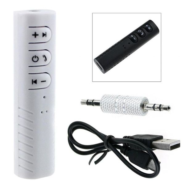 

mini 3.5mm abs wireless bluetooth car kit hands bluetooth audio receiver adapter aux for cars