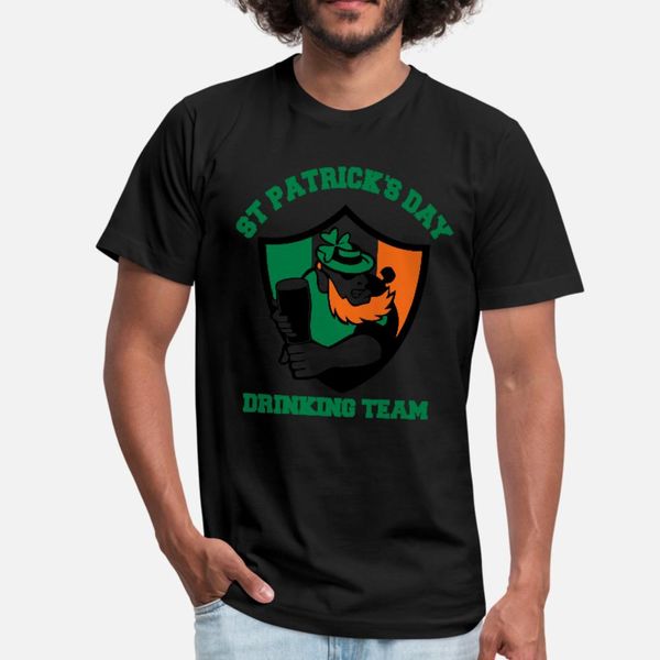 

st patricks day t shirt men customized cotton crew neck letters gift fashion spring trend shirt