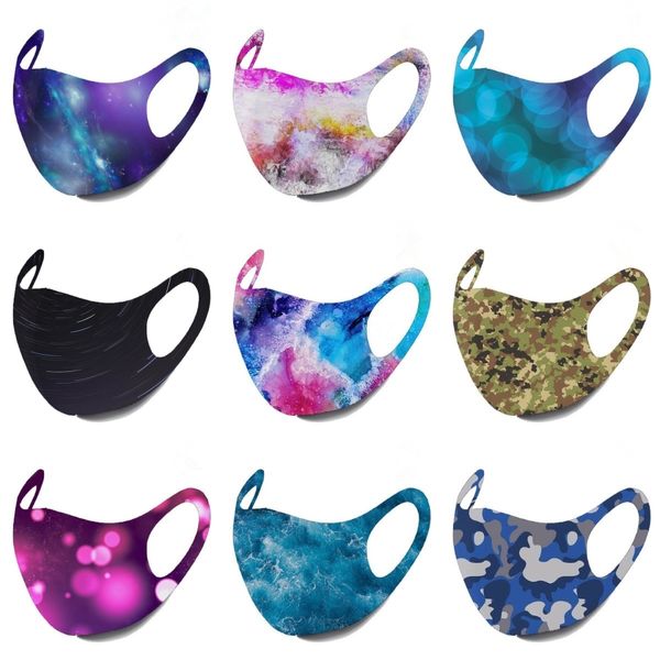 

designer printed sponge mouth face mask black protective masks facemask man woman wearing black fashion black #496#312