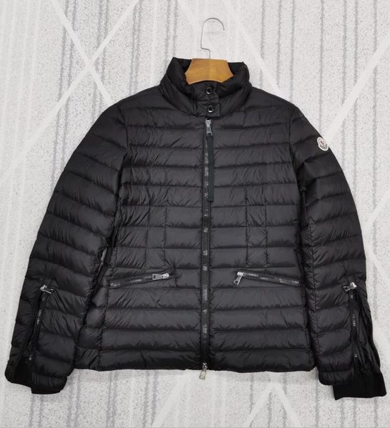 

branded women short down jackets designer lady winter thin girl warm coat stand collar down outwea three colorr, Black