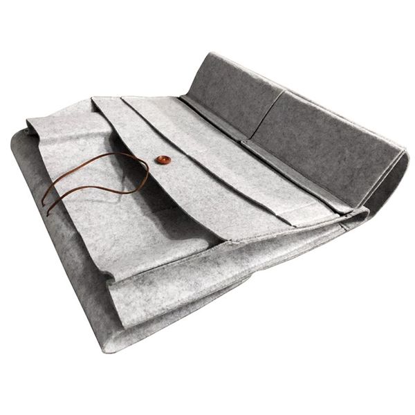 

hanging organizer bedside storage bag multi pocket holder remote control felt