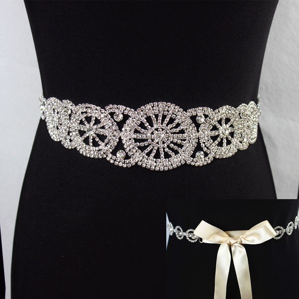 

luxury handmade sash ribbon white beige bridal belt rhinestone waistband applique for evening prom dresses wedding decoration y200807, Black;brown