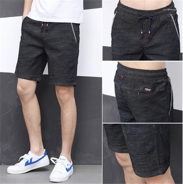 

shorts clothes with pockets mens designer summer shorts solid color elastic waist knee length shorts clothing loose, White;black