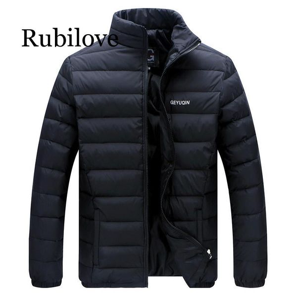 

big size 2020 white duck down men's winter jacket ultralight down jacket casual outerwear snow warm fur collar brand coat parkas, Black