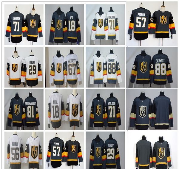 

мужчины женщины дети клиента сшитые adlads vegas golden knights # 29 флери / # 81 marchessault / # 71 karlsson / # 88 schmidt зеленый серый, Black;red
