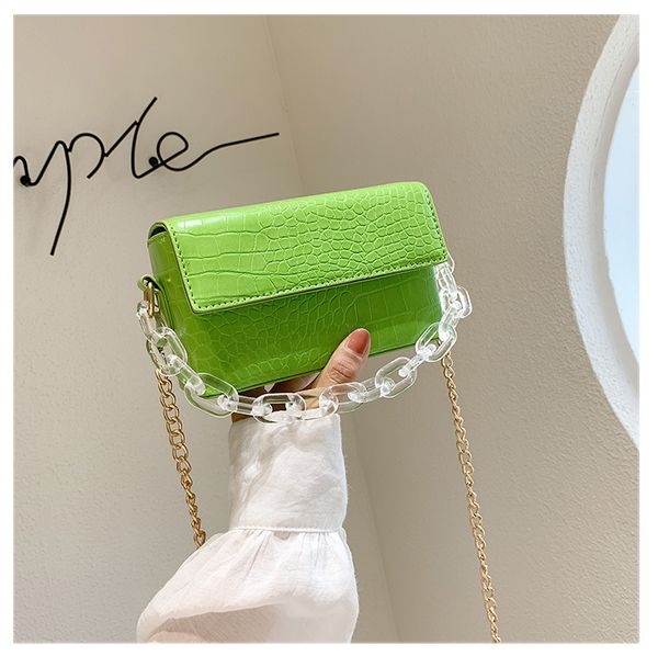 

trendy small bag 2020 summer new wave girl wild casual chain shoulder bag messenger fashion women's small square