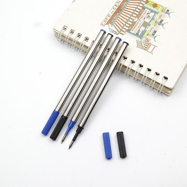 

refills metal 0.7mm black/blue/red ink for roller ballpoint pen business ball office school supply stationery, Black;red