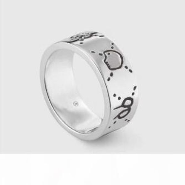 

popular fashion brand 925 sterling silver skull designer rings for mens and women party wedding luxury jewelry with for bride with box