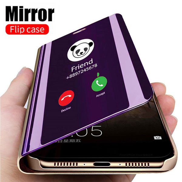 

smart mirror flip case for xiaomi redmi note 9 9s 8 7 5 6 k20 pro 8t 9 9a 9c 8 8a 7 7a 6 6a 4x 5 plus mi note 10 lite pro cover
