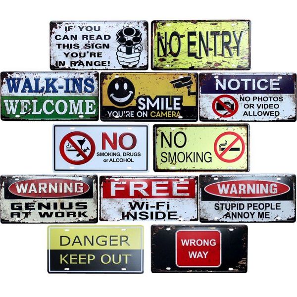 

smoking bar decor vintage pub poster decoration signs 15x30cm wall no decorative club plate metal home rpknp