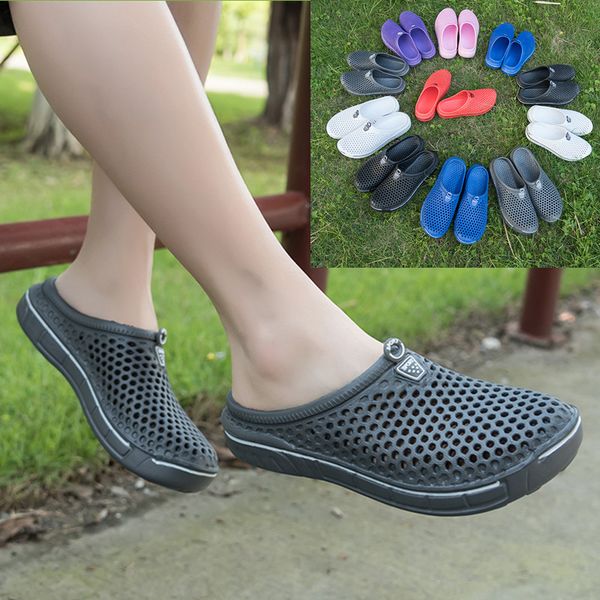 

garden sandals for men women breathable beach shoes light weight slippers size 36-45