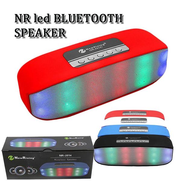

cgjxsnew rixing wireless bluetooth speaker nr led flashing pluase ipx5 music loudspeaker supper bass handwith micro phone for smart pho