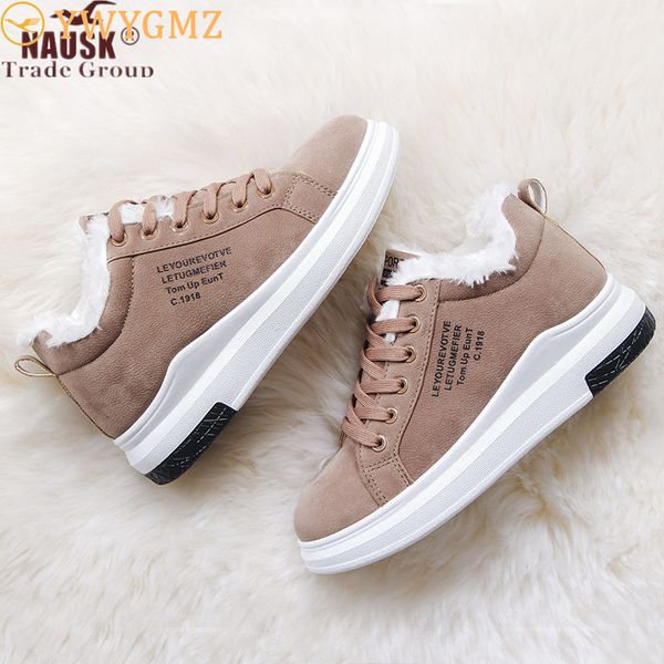 

cotton shoes female new women's boots winter plus velvet cotton shoes thick soled warm snow women's boots botas mujer, Black