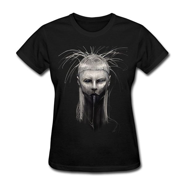 

cccstore women's die antwoord yolandi t-shirt- black