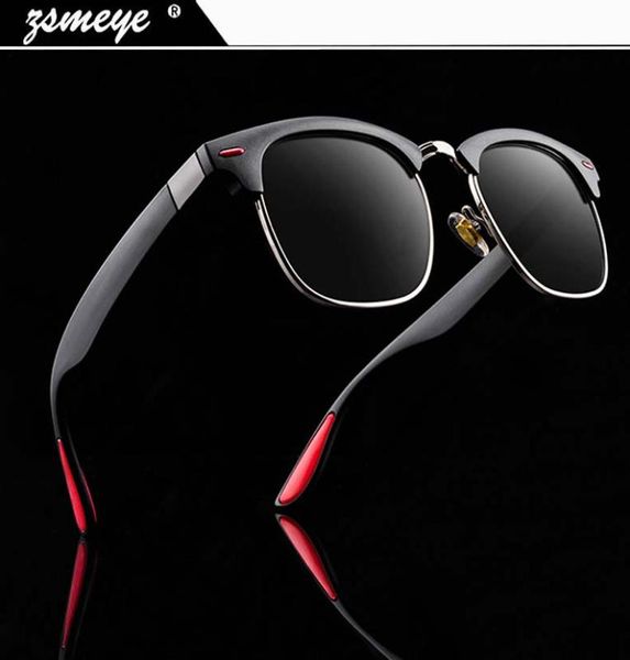 

zsmeye 2020 classic square polarized sunglasses men & women retro brand designer sun glasses male 3016 sunglasses, White;black