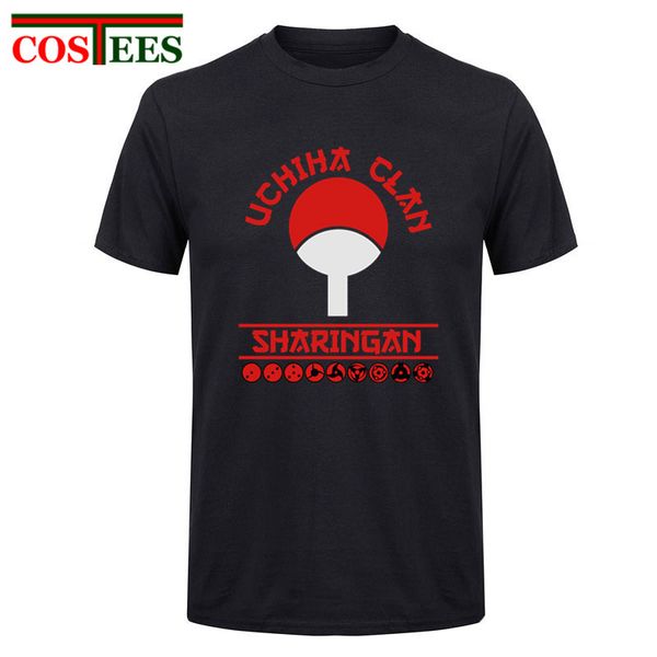 

the uchiha clan t shirt men anime naruto uzumaki t shirts 2017 new summer short sleeve o-neck cotton uchiha sasuke t-shirts