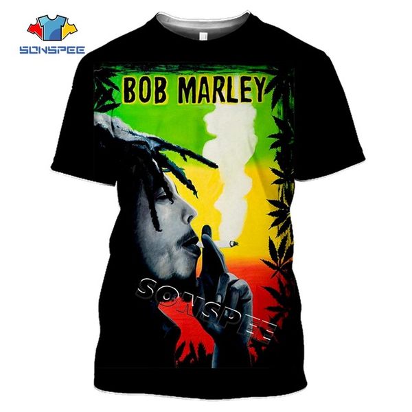 

men clothing summer bob marley 3d print shirts hippie aesthetic comics men clothing
