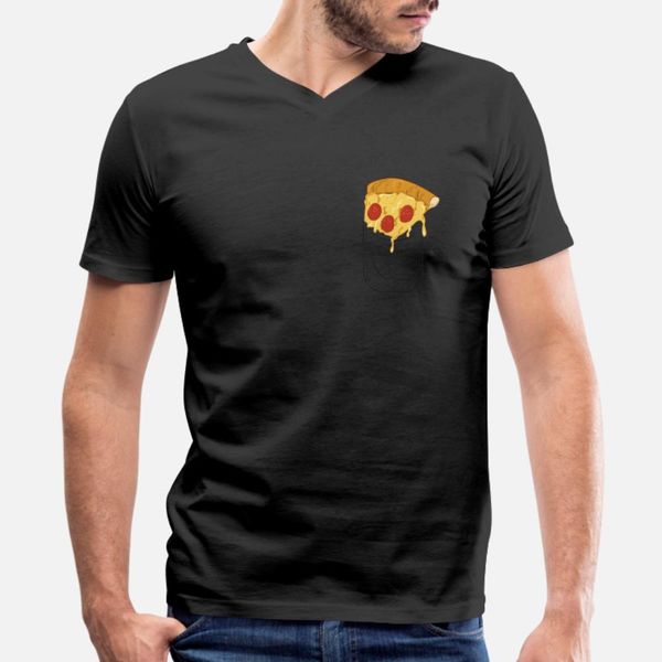 

pizza in my pocket t shirt men print 100% cotton s-xxxl natural fit breathable spring autumn outfit shirt