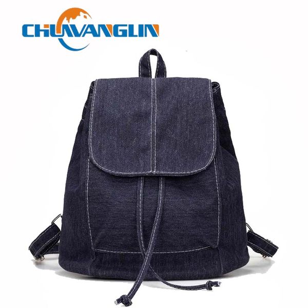 

chuwanglin new backpack women casual canvas mochila feminina travel bags wild drawstring backpack bags for women 2020 c0115